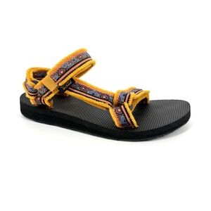 Teva Universal Maressa Sandals Womens Size 5 Golden Aztec Fringe Adjust Strap